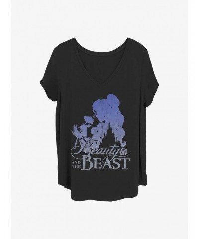 Disney Beauty and the Beast Belle Silhouette Girls T-Shirt Plus Size $12.72 T-Shirts