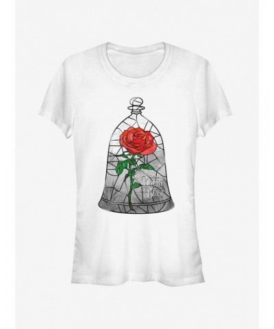 Disney Stained Rose Window Girls T-Shirt $11.21 T-Shirts