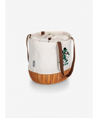 Disney Mickey Mouse NFL New York Jets Canvas Willow Basket Tote $23.36 Totes