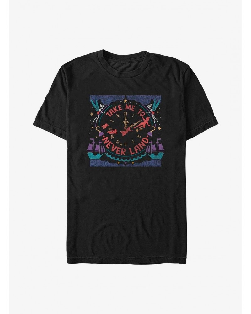 Disney Peter Pan Time To Take Me To Never Land T-Shirt $8.60 T-Shirts