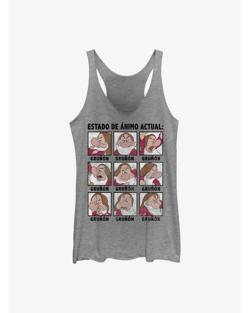 Disney Snow White and the Seven Dwarfs Spanish Grumpy Girls Tank $9.84 Tanks