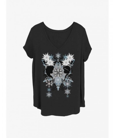 Disney Frozen Snowflake Boho Girls T-Shirt Plus Size $10.12 T-Shirts