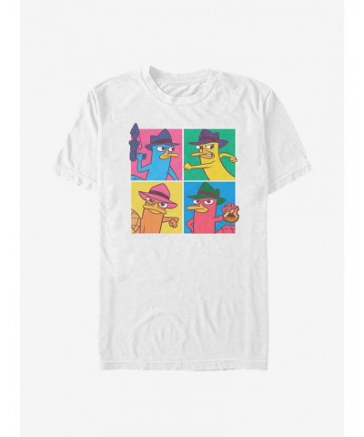 Disney Phineas And Ferb Agent P Pop Art Boxes T-Shirt $11.71 T-Shirts