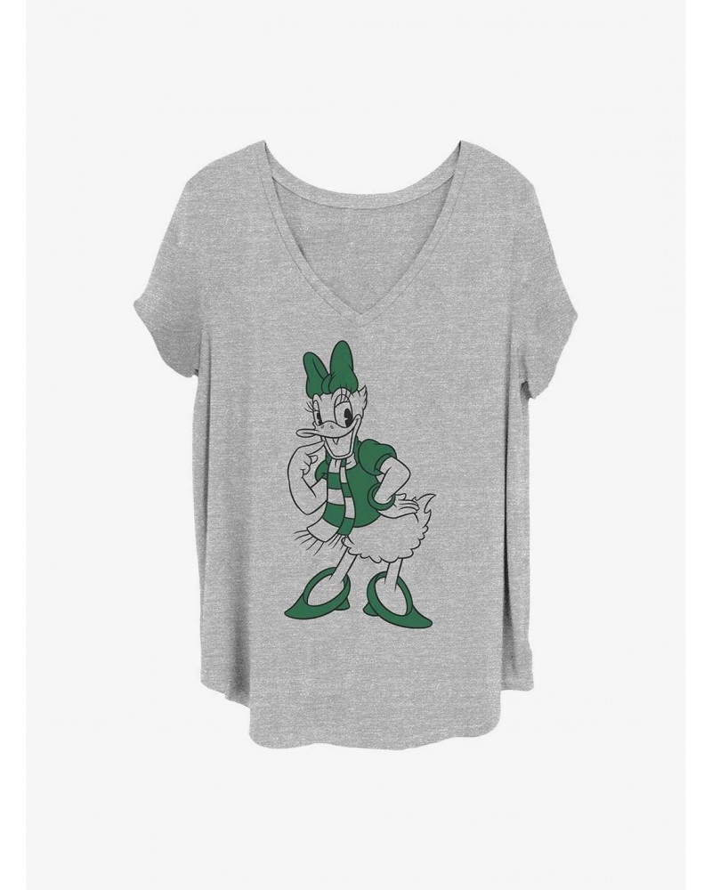 Disney Daisy Duck Pine Green Daisy Girls T-Shirt Plus Size $12.14 T-Shirts