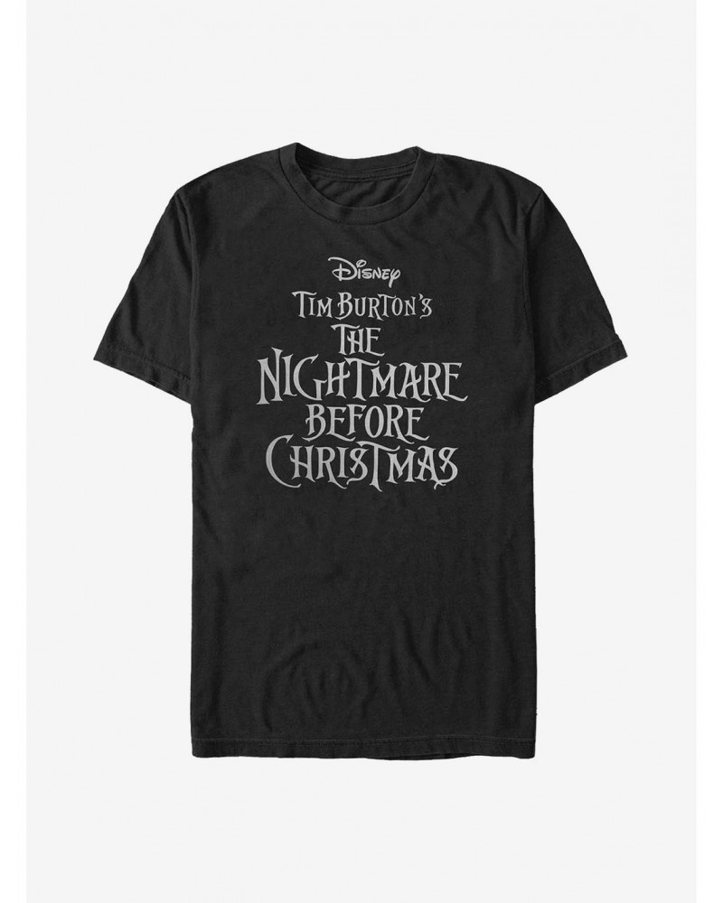 Disney The Nightmare Before Christmas Logo T-Shirt $10.76 T-Shirts