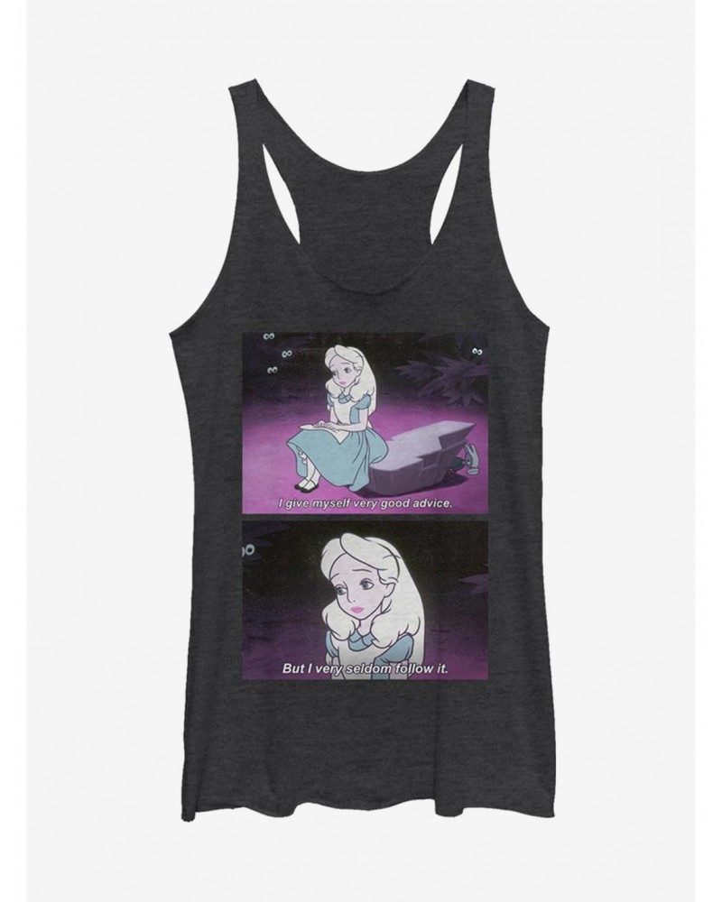 Disney Alice In Wonderland Advice Meme Girls Tank $10.62 Tanks