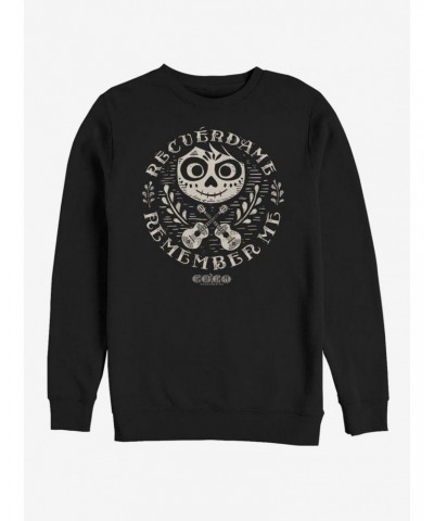 Disney Pixar Coco Circle Remember Crew Sweatshirt $16.61 Sweatshirts