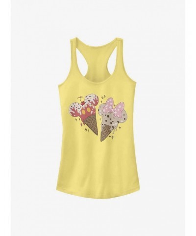 Disney Mickey Mouse Mickey Minnie Cones Girls Tank $10.71 Tanks