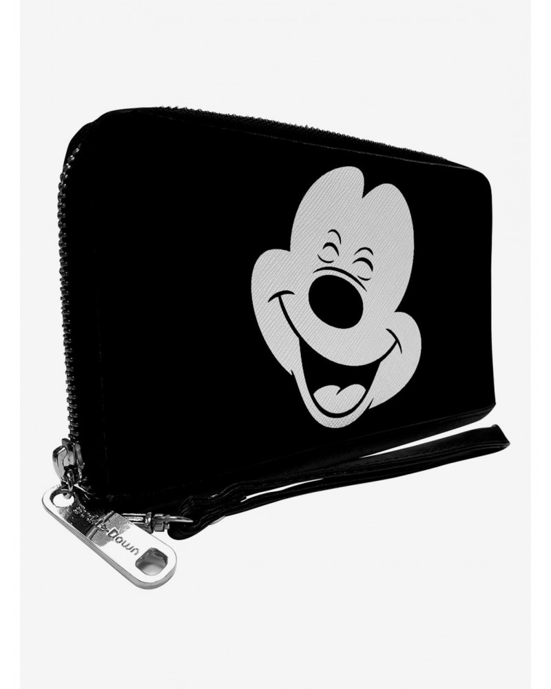 Disney Mickey Mouse Smiling Zip Around Wallet $11.85 Wallets