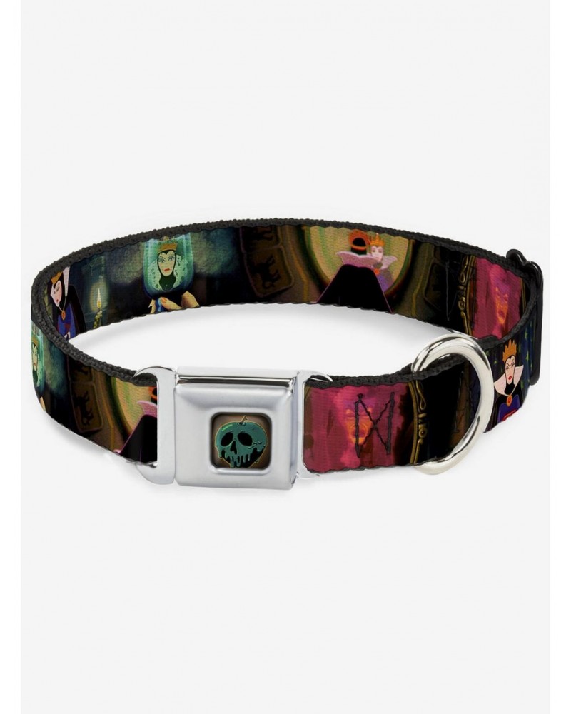 Disney Snow White And The Seven Dwarfs Evil Queen Seatbelt Buckle Dog Collar $9.96 Pet Collars