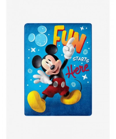 Disney Mickey Mouse Fun With Mickey Silk Touch Throw $14.66 Throws