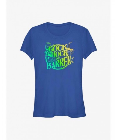 Disney The Nightmare Before Christmas Lock Shock and Barrel Girls T-Shirt $12.20 T-Shirts