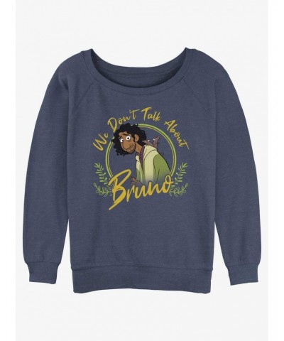 Disney Encanto We Don't Talk About Bruno Girls Slouchy Sweatshirt $12.18 Sweatshirts