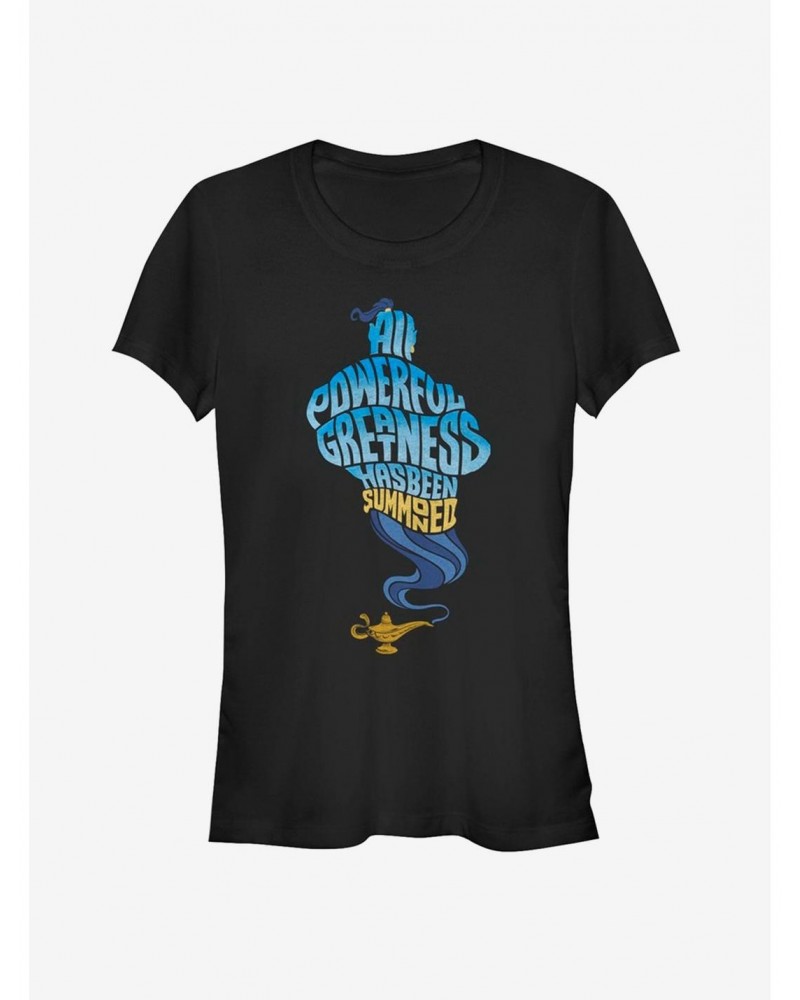 Disney Aladdin 2019 All Powerful Genie Girls T-Shirt $9.96 T-Shirts