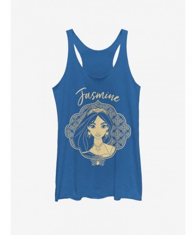 Disney Aladdin 2019 Jasmine Portrait Girls Tank $8.03 Tanks