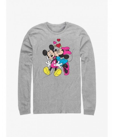 Disney Mickey Mouse Minnie Love Long-Sleeve T-Shirt $16.12 T-Shirts