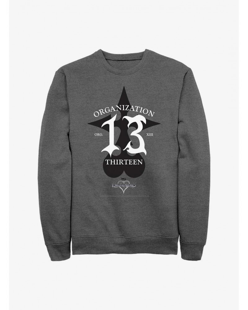 Disney Kingdom Hearts Organization Thirteen Crew Sweatshirt $14.39 Sweatshirts