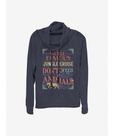 Disney Jungle Cruise The World Famous Jungle Cruise Cowlneck Long-Sleeve Girls Top $16.16 Tops