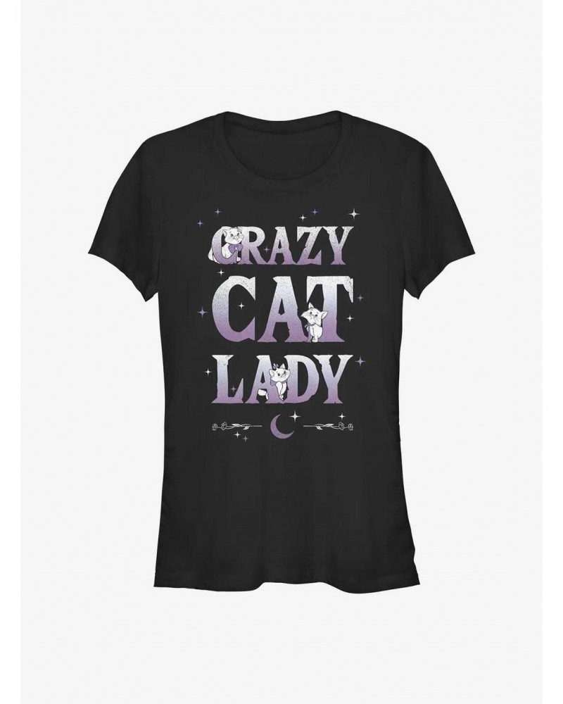 Disney The Aristocats Crazy Cat Lady Girls T-Shirt $9.46 T-Shirts