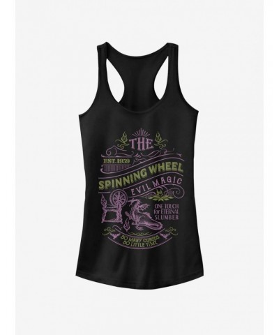 Disney Villains Maleficent Spinning Wheel Girls Tank $10.71 Tanks