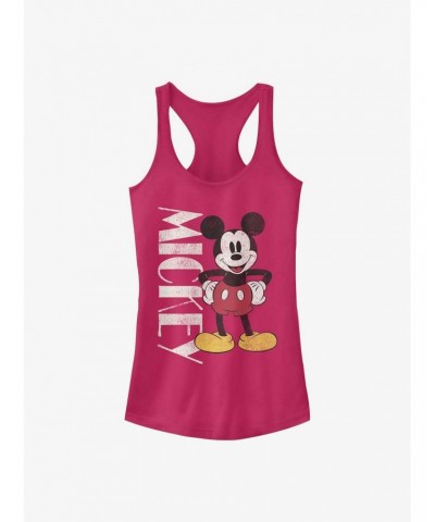 Disney Mickey Mouse 90's Mickey Girls Tank $12.20 Tanks