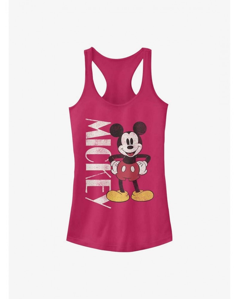 Disney Mickey Mouse 90's Mickey Girls Tank $12.20 Tanks