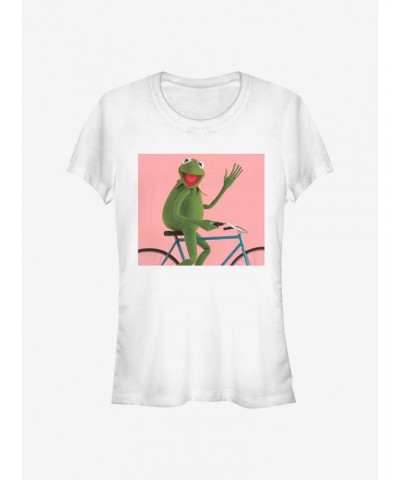 Disney The Muppets Biking Kermit Girls T-Shirt $9.71 T-Shirts