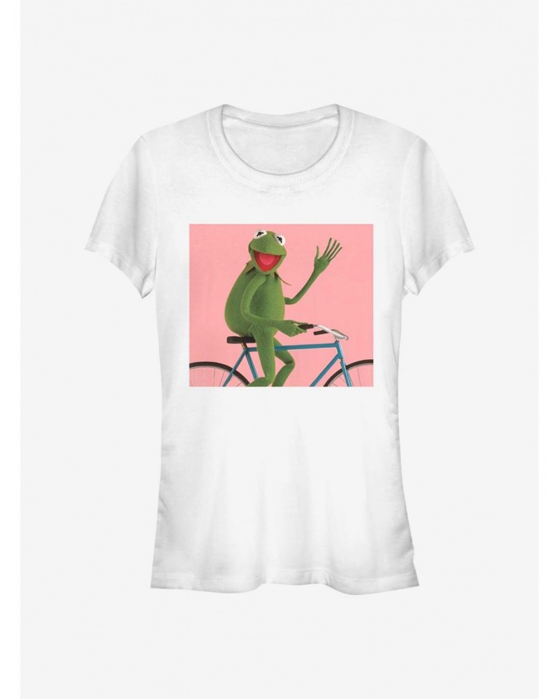 Disney The Muppets Biking Kermit Girls T-Shirt $9.71 T-Shirts