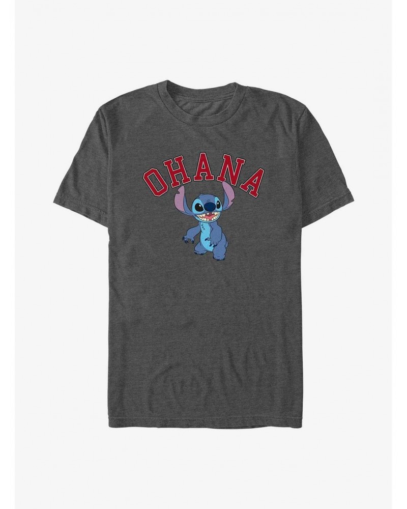 Disney Lilo & Stitch Ohana Collegiate T-Shirt $8.37 T-Shirts