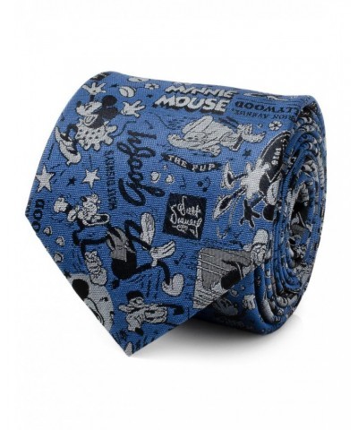 Disney100 Mickey Mouse & Friends Vintage Blue Tie $23.00 Ties