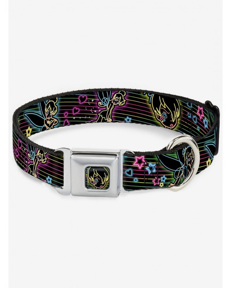 Disney Electric Tinkerbell Seatbelt Buckle Dog Collar $8.47 Pet Collars