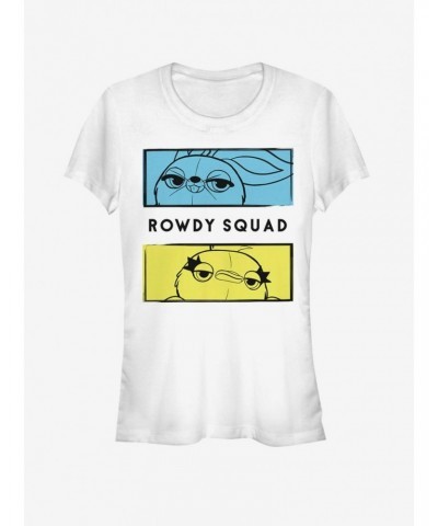 Disney Pixar Toy Story 4 Rowdy Boxes Girls White T-Shirt $11.45 T-Shirts