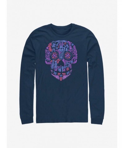 Disney Pixar Coco Skull Long-Sleeve T-Shirt $12.17 T-Shirts