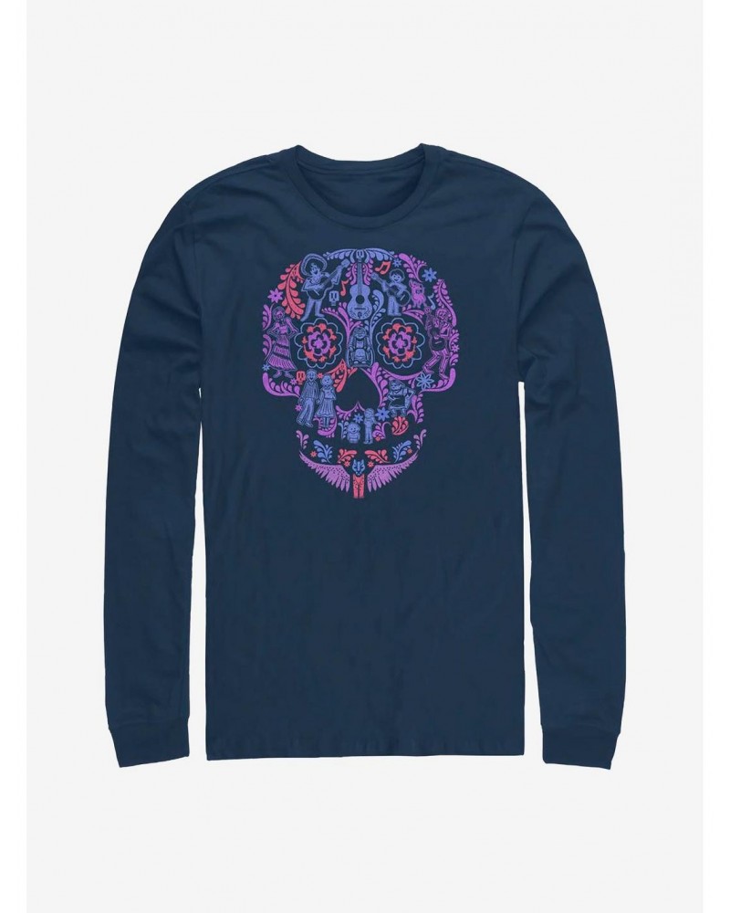 Disney Pixar Coco Skull Long-Sleeve T-Shirt $12.17 T-Shirts