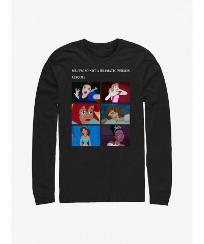 Disney Princesses Drama Meme Long-Sleeve T-Shirt $10.53 T-Shirts