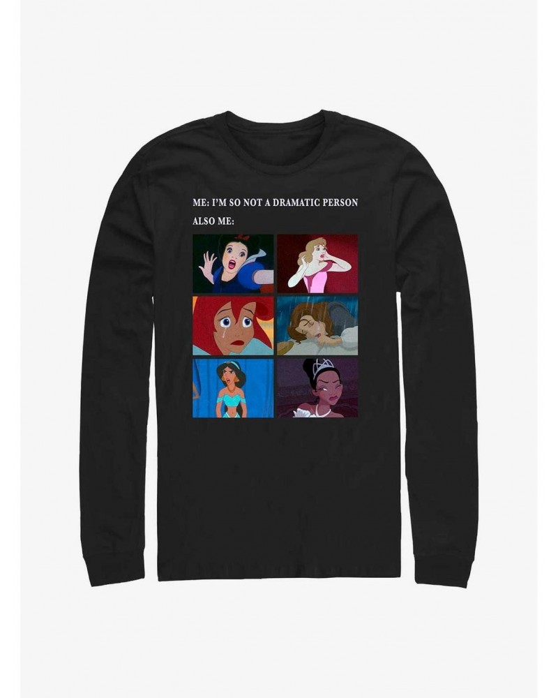 Disney Princesses Drama Meme Long-Sleeve T-Shirt $10.53 T-Shirts