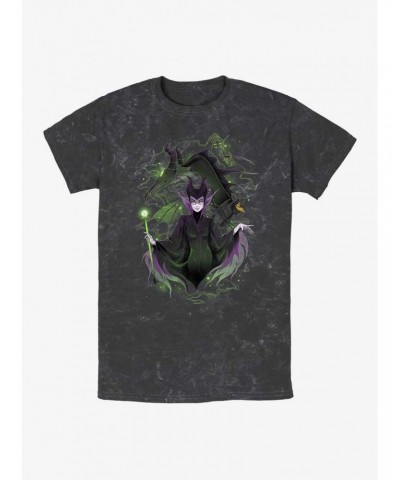 Disney Villains Maleficent Anime Mineral Wash T-Shirt $8.55 T-Shirts