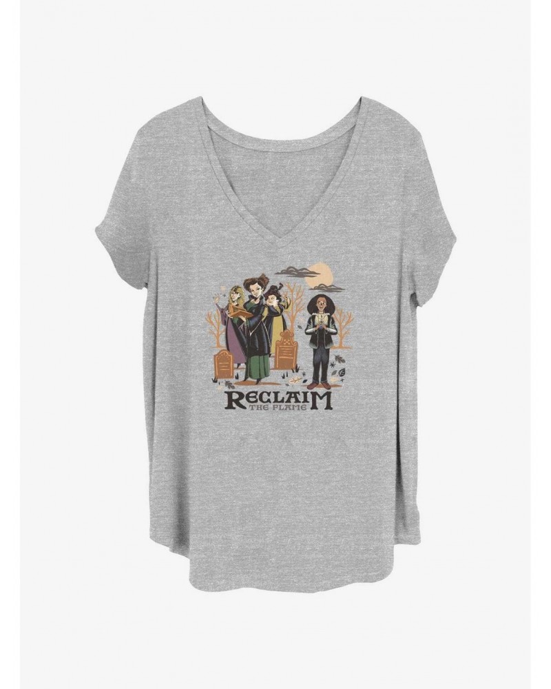 Disney Hocus Pocus 2 Reclaim The Flame Girls T-Shirt Plus Size $11.85 T-Shirts