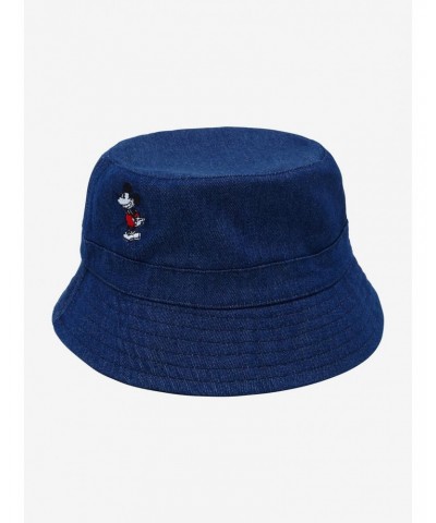 Disney Mickey Mouse Embroidered Denim Bucket Hat $8.76 Hats