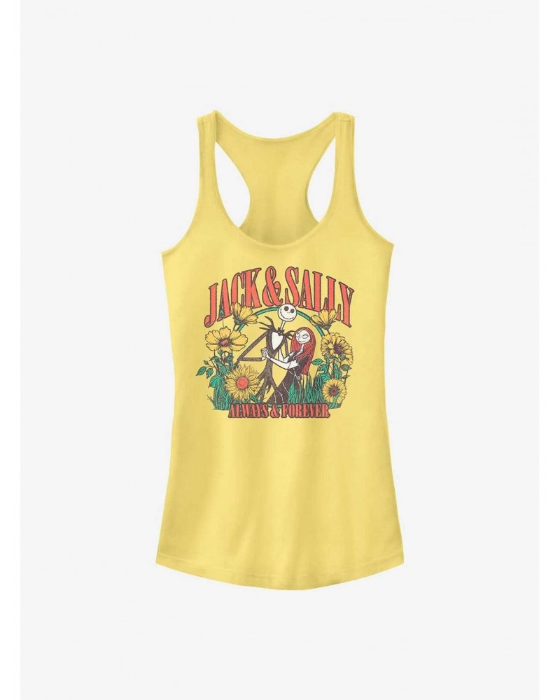 Disney The Nightmare Before Christmas Jack and Sally Girls Tank $11.21 Tanks