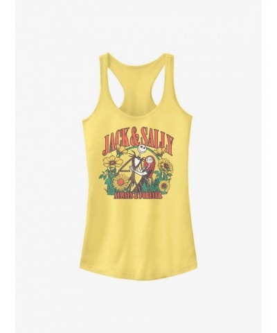 Disney The Nightmare Before Christmas Jack and Sally Girls Tank $11.21 Tanks