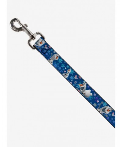 Disney Frozen Olaf Poses Snowflakes Blues Dog Leash 6 Ft $9.62 Scenes