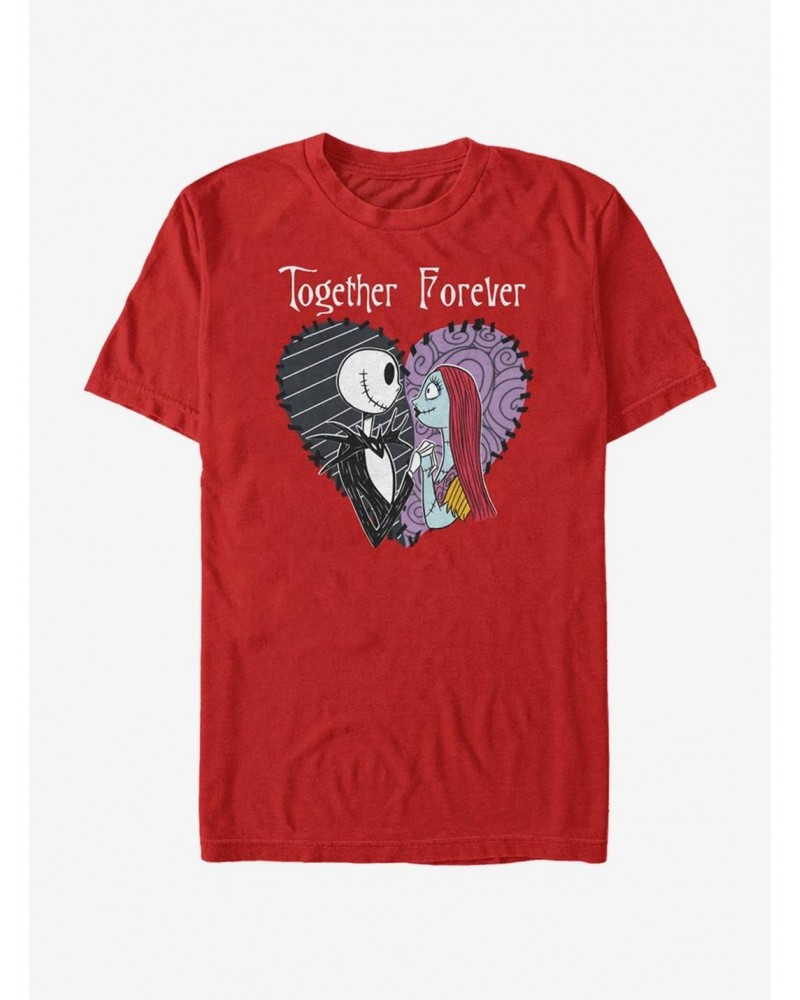 The Nightmare Before Christmas Jack & Sally Together Forever T-Shirt $11.95 T-Shirts