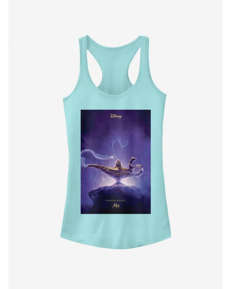 Disney Aladdin 2019 Aladdin Live Action Poster Girls Tank $11.45 Tanks