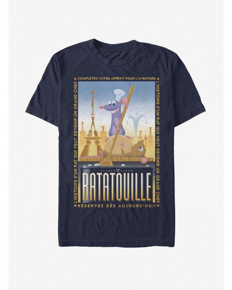 Disney Pixar Ratatouille Un Grand Chef Poster T-Shirt $9.08 T-Shirts