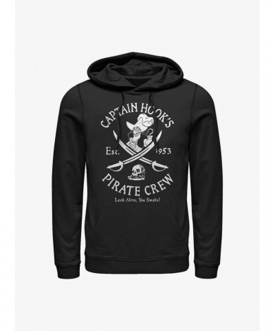 Disney Peter Pan Captain Hook's Pirate Crew Hoodie $17.06 Hoodies