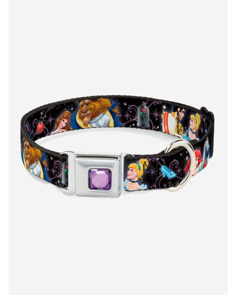 Disney Princess Princes Dancing Seatbelt Buckle Dog Collar $7.97 Pet Collars