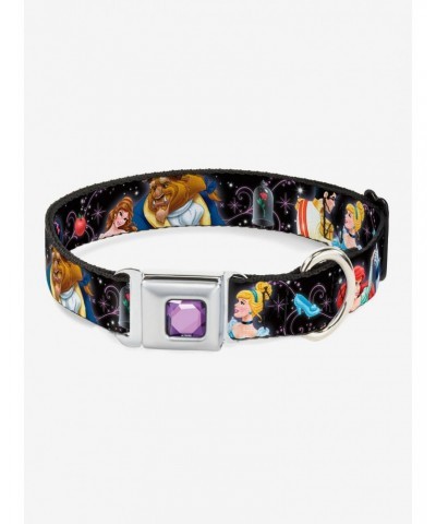 Disney Princess Princes Dancing Seatbelt Buckle Dog Collar $7.97 Pet Collars