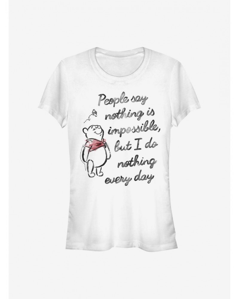 Disney Winnie The Pooh Impossible Girls T-Shirt $7.47 T-Shirts