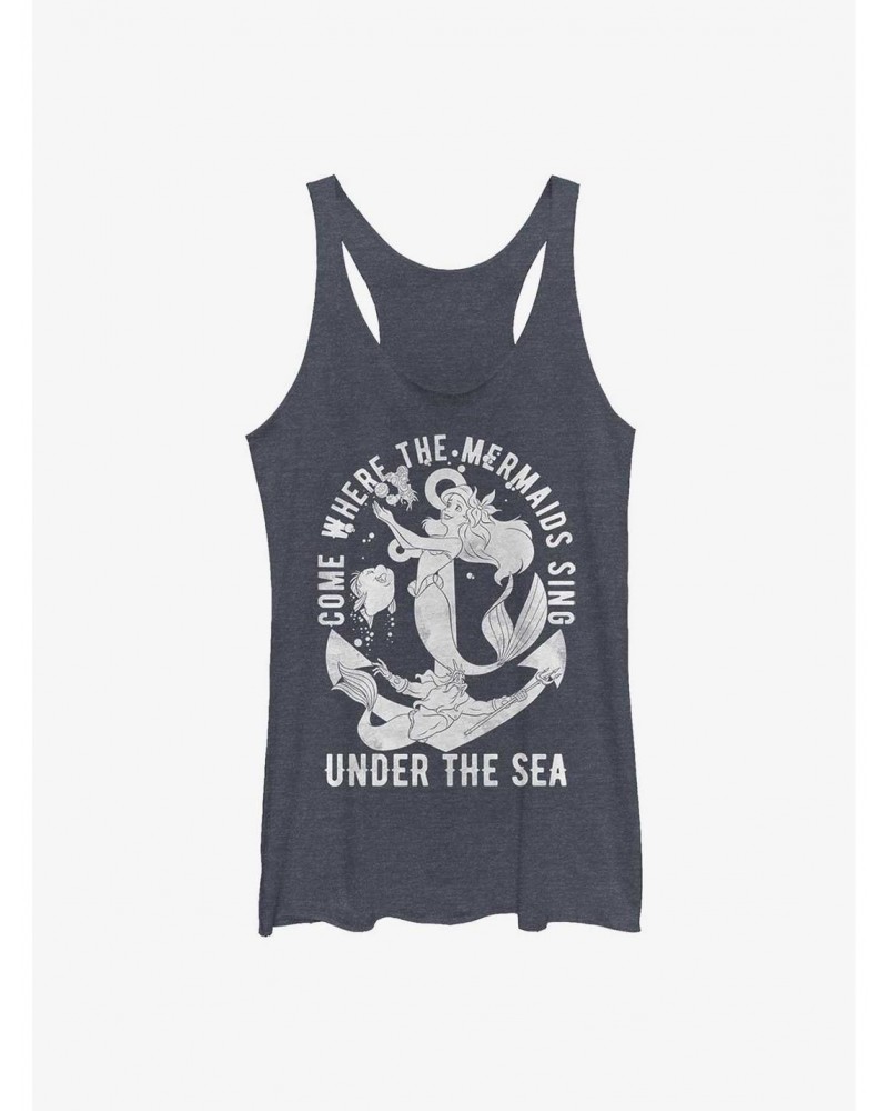 Disney The Little Mermaid Under The Sea Where The Mermaids Sing Girls Tank $8.55 Tanks